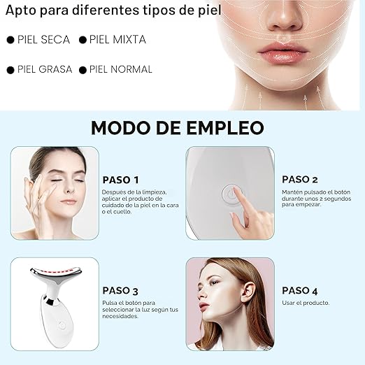 Masajeador Facial LED